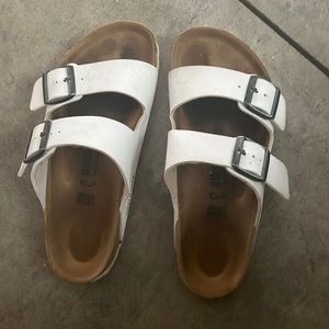 WHITE BIRKENSTOCKS WOMEN SIZE 38